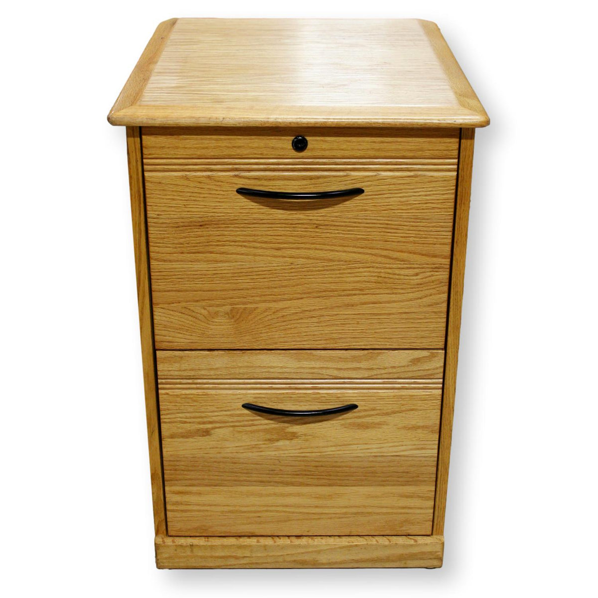 Oak 2 Drawer File Cabinet