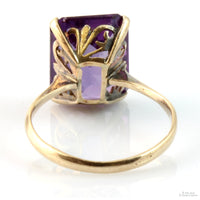 Lab-Created Color-Change Purple-Pink Sapphire 14K Ring