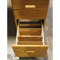 3 Pc. Oak Double Pedestal Desk