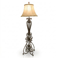 Scrolling Wrought Iron Floor Lamp
