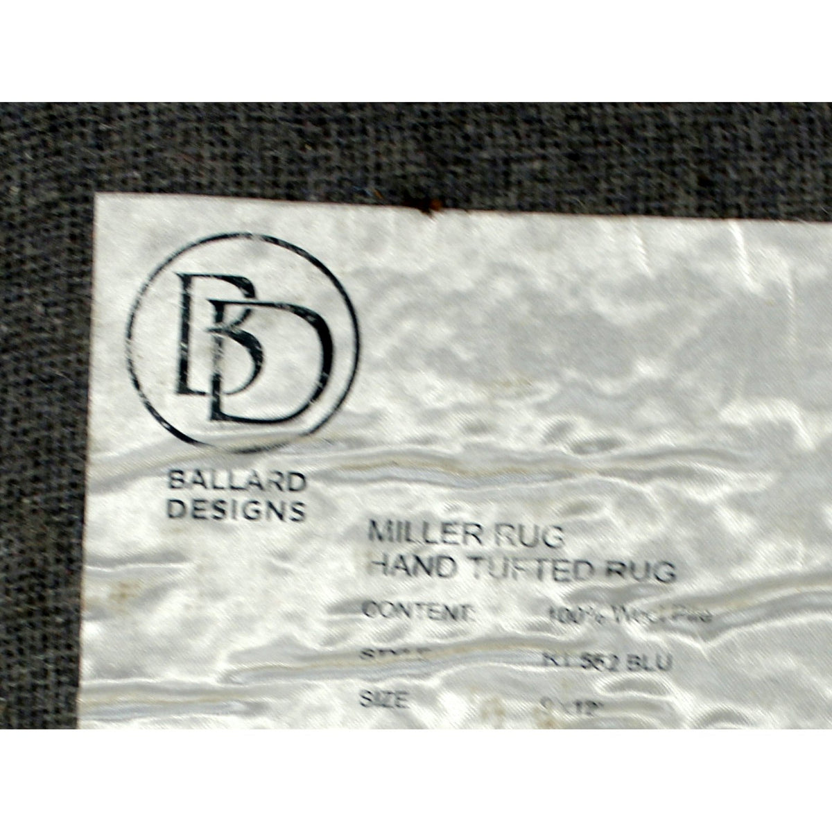 Ballard Designs 9' X 12' 2'' Light Blue Area Rug