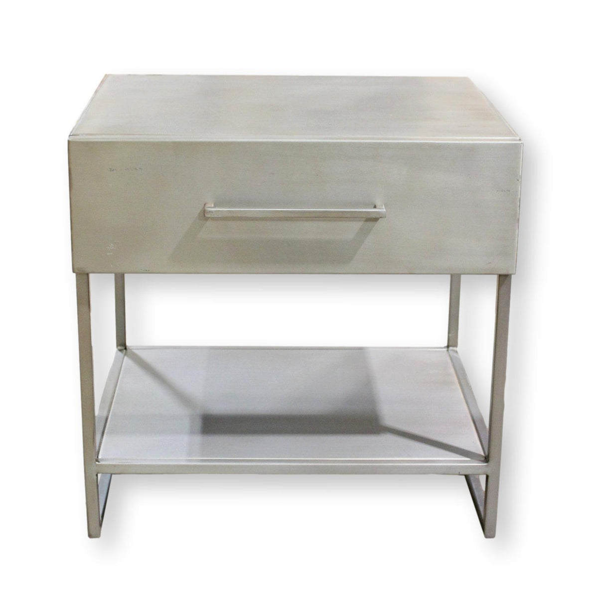 CB2 Steel Nightstand