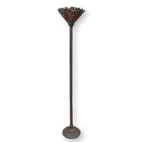 Leaded Glass Uplight Floor Lamp