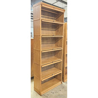 6 Tier Oak Barrister Bookcase