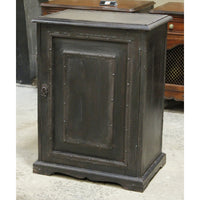 Rustic Black Cabinet Nightstand
