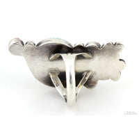 Handcrafted Navajo Turquoise & Coral  Sterling Silver Ring