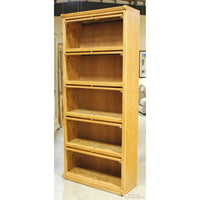 The Oak Barrel 5 Tier Barrister Bookcase