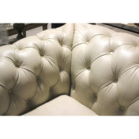 Macy's 'Alexander' Leather Chesterfield Sofa