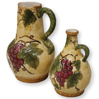 Chardonnay Pair of Grape Vine Jugs