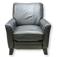 La-Z-Boy Gray Leather 'Riley' Hi-Leg Recliner