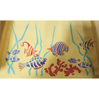 Yellow Aquatic Motif Director's Chair