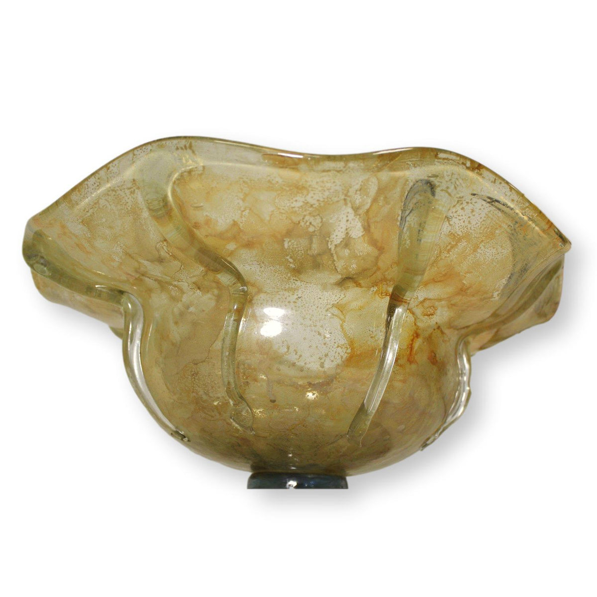Art Glass Pedestal Bowl