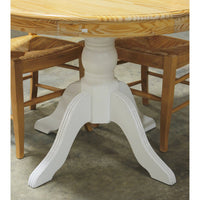 Round Dining Table w/4 Rush Chairs
