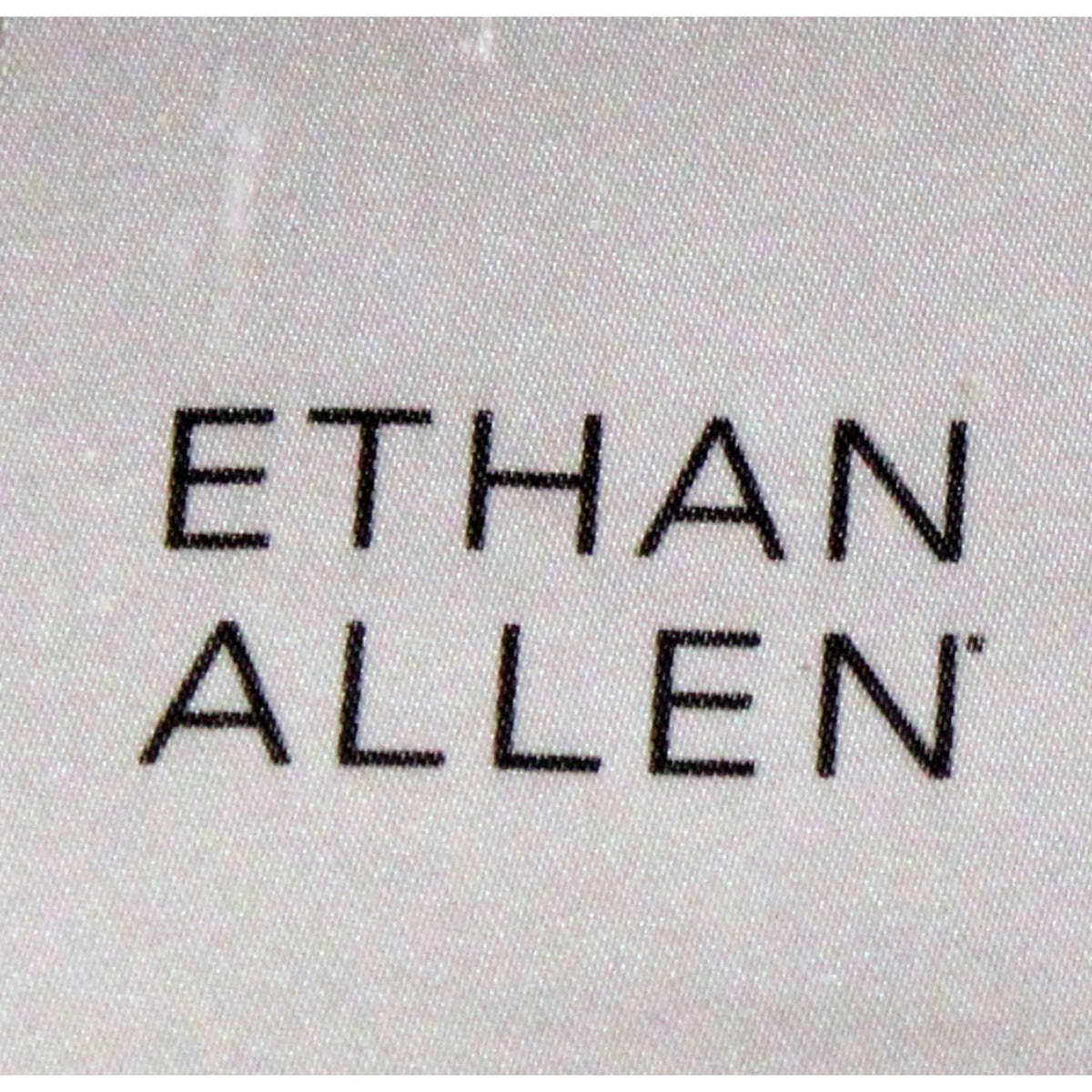 Ethan Allen Skirted Ivory Club Chair