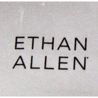 Ethan Allen Skirted Ivory Club Chair