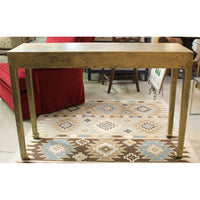 Rustic/Textured Gold Console Table