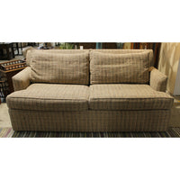 Ethan Allen Mixed Tweed Tan Sofa