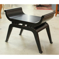 Asian Style Black Lacquer Bench