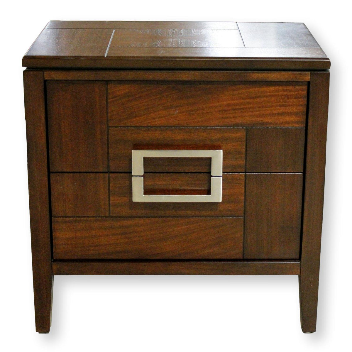 Magnussen Home "Carleton" 2 Drawer Inlaid Top Nightstand