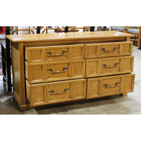 Kroehler Oak 6 Drawer Dresser
