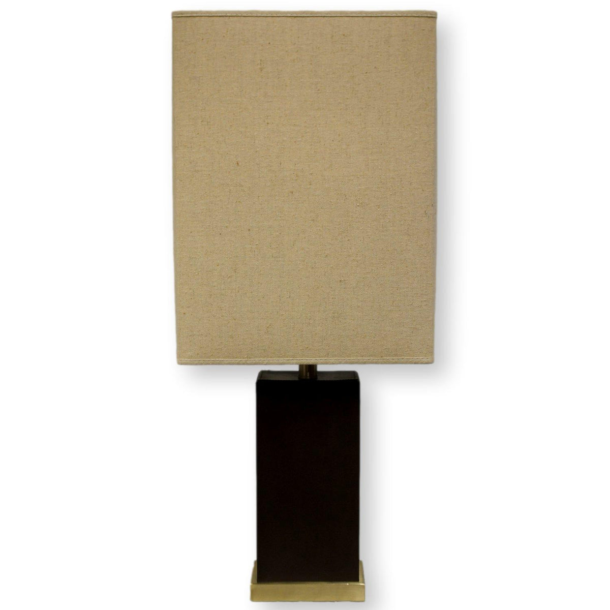 Leather Rectangular Table Lamp