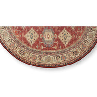 Ruggable 5' 11'' Round Red Area Rug w/Pad