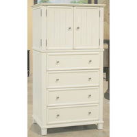 White 4 Drawer Accent Cabinet