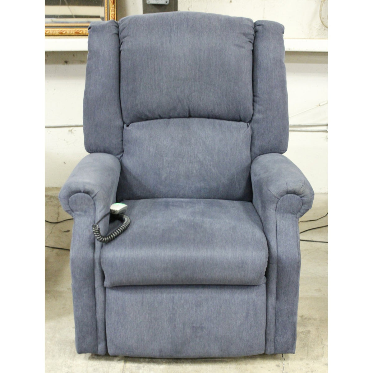 Mega Motion Blue Infinite Position Power Lift Recliner