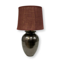 Crate & Barrel 'Santos' Bronze Oil Jar Table Lamp