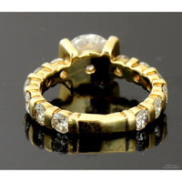 2.92ctw Diamond 14K Yellow Gold Ring - 1.48ct Solitaire