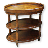 Hooker Furniture Oval 2-Tier End Table w/Removable Tray Top