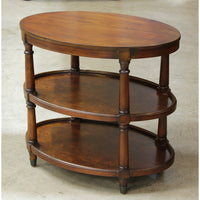 Hooker Furniture Oval 2-Tier End Table w/Removable Tray Top