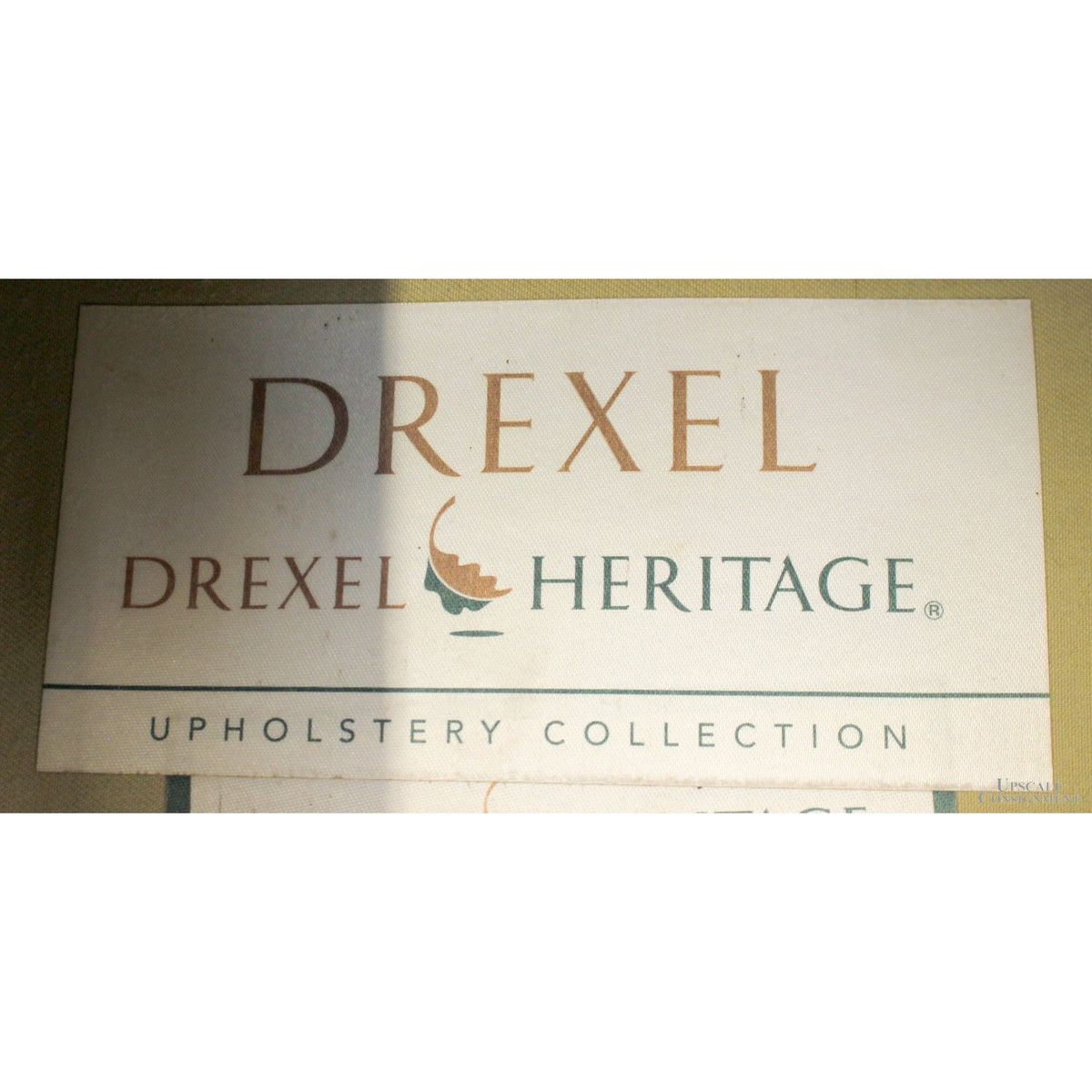 Drexel Heritage Taupe Microfiber Sofa