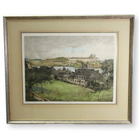 Signed Original Etching 'Monastary Of Melk At The Dunube' by Luigi Kasimir