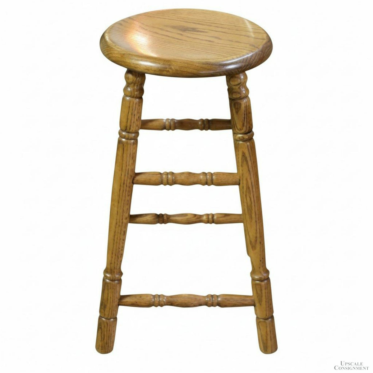 Oak Counter Stool/Plant Stand