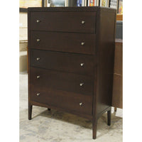Modern Dark Finish Chest of Drawers