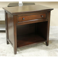 Dark Finish Nightstand w/Drawer