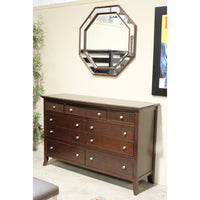 Stanley 9 Drawer Dresser w/Mirror