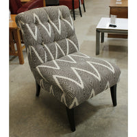 Hooker Furniture Zig-Zag Pattern Armless Accent Chair