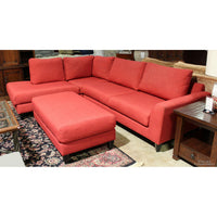 Red Sectional w/Ottoman