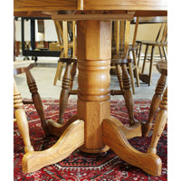 H.W. Hull Oak Dining Table w/4 Chairs