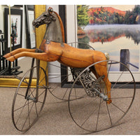 Antique French Velocipede Horse Tricycle