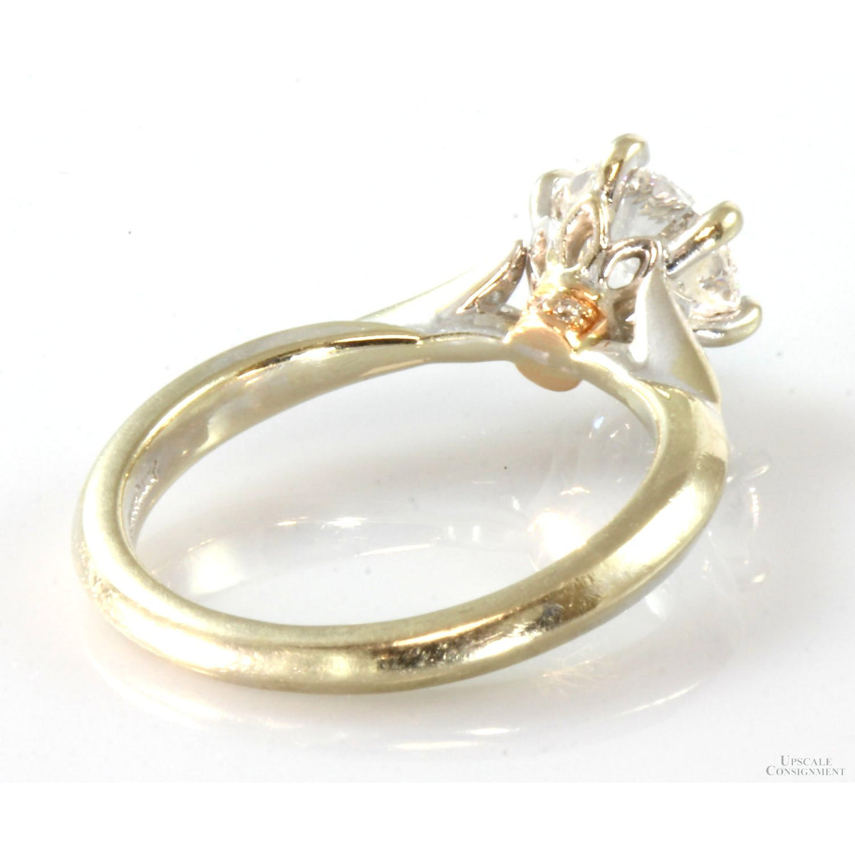 1.50ct. Lab-Grown Diamond 14K White & Rose Gold Engagement  Ring