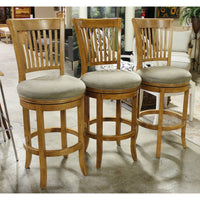 Hillsdale Furniture Trio of Wooden Swivel Bar Stools