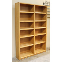 Oak 6' Double Bookcase
