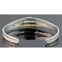 Fred Harvey Era Sterling Silver Concho & Arrow Navajo Cuff