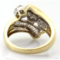 Renaissance Jewelry JWBR 10K Gold Diamond Cluster Ring | Vintage Floral Diamond Estate Ring
