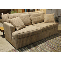 Ethan Allen Mixed Tweed Tan Sofa