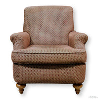 Flexsteel Dark Red Patterned Club Chair