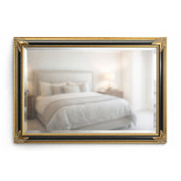 Black & Gold Framed Wall Mirror